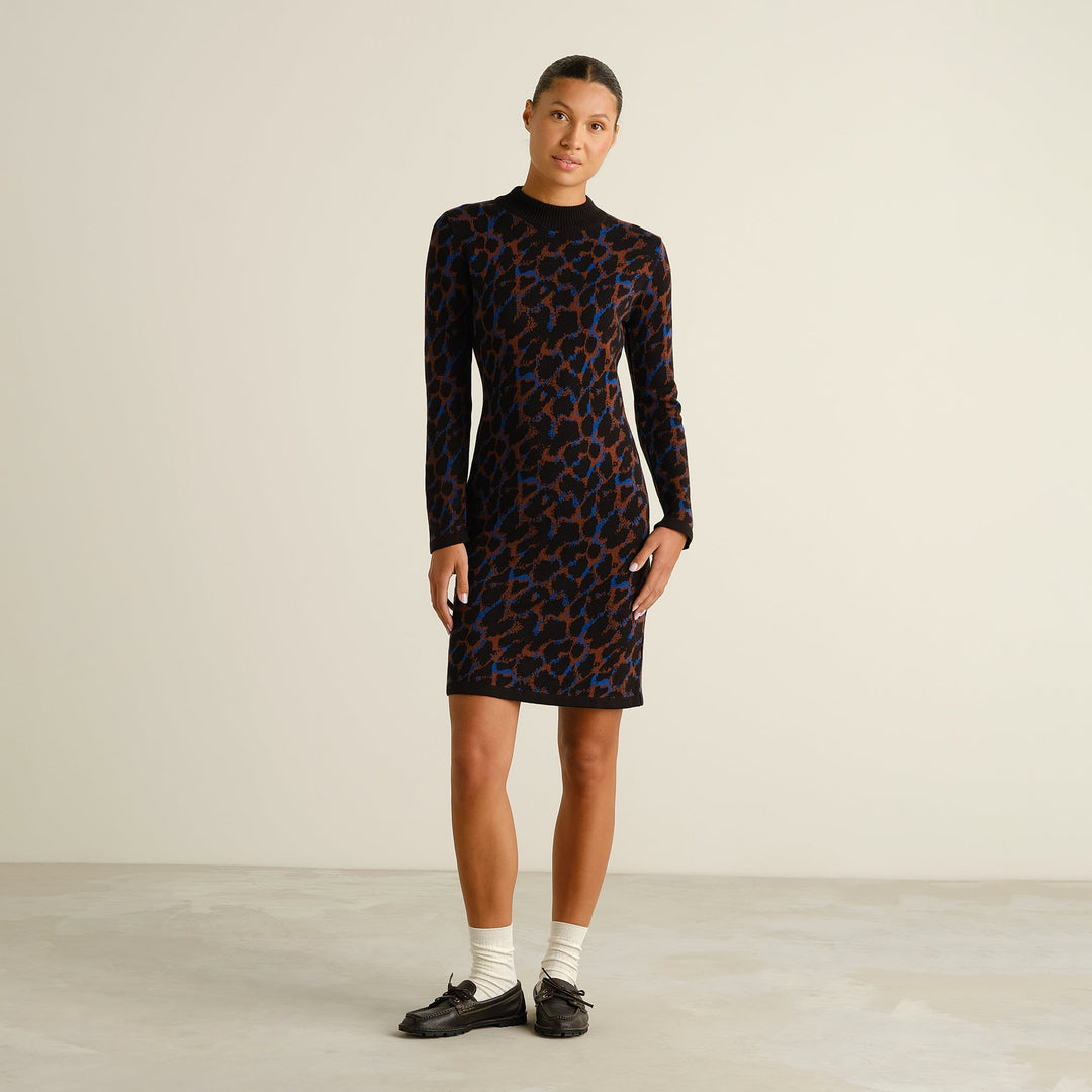 Dress Lo Leopard Multi Color von Dedicated am Model