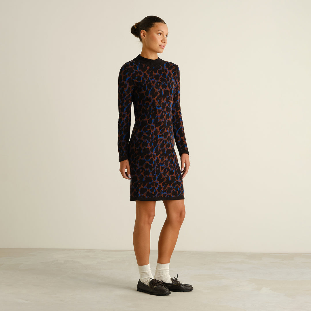 Dress Lo Leopard Multi Color von Dedicated, Seitenansicht