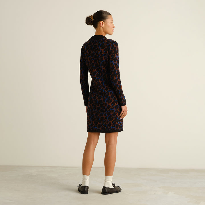 Dress Lo Leopard Multi Color von Dedicated, Rückansicht