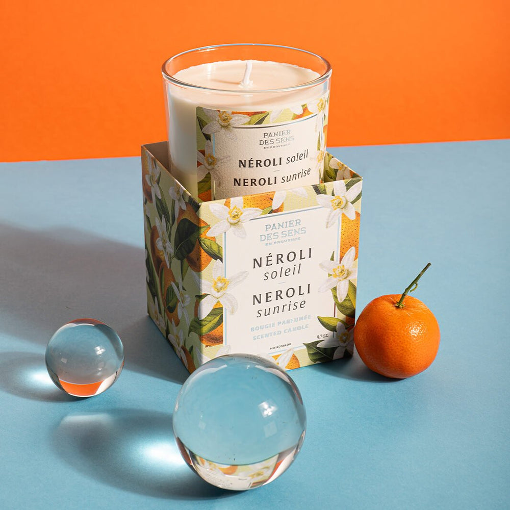 Duftkerze Neroli Sunrise im Glas von Panier des Sens, weitere Ansicht