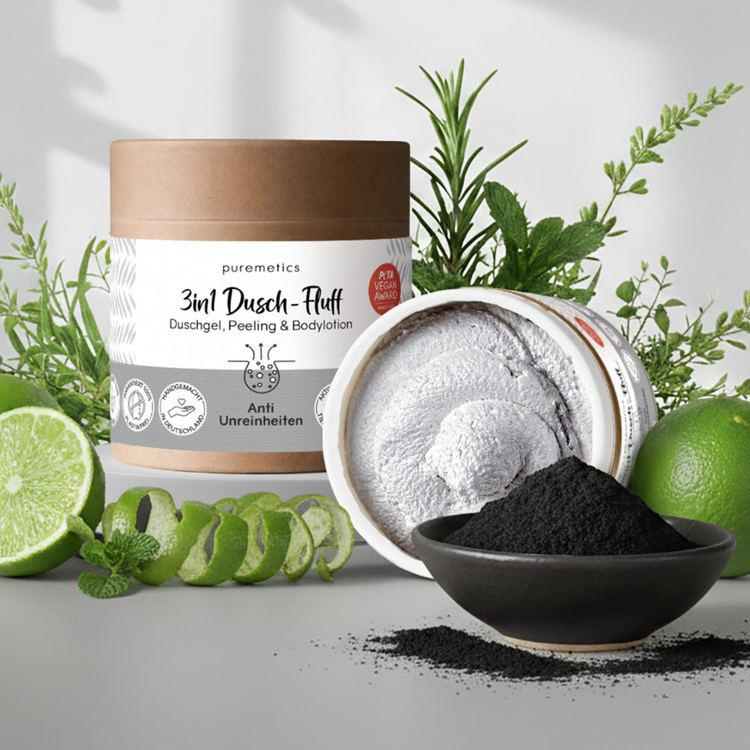 3in1 Dusch-Fluff Anti-Unreinheiten von puremetics