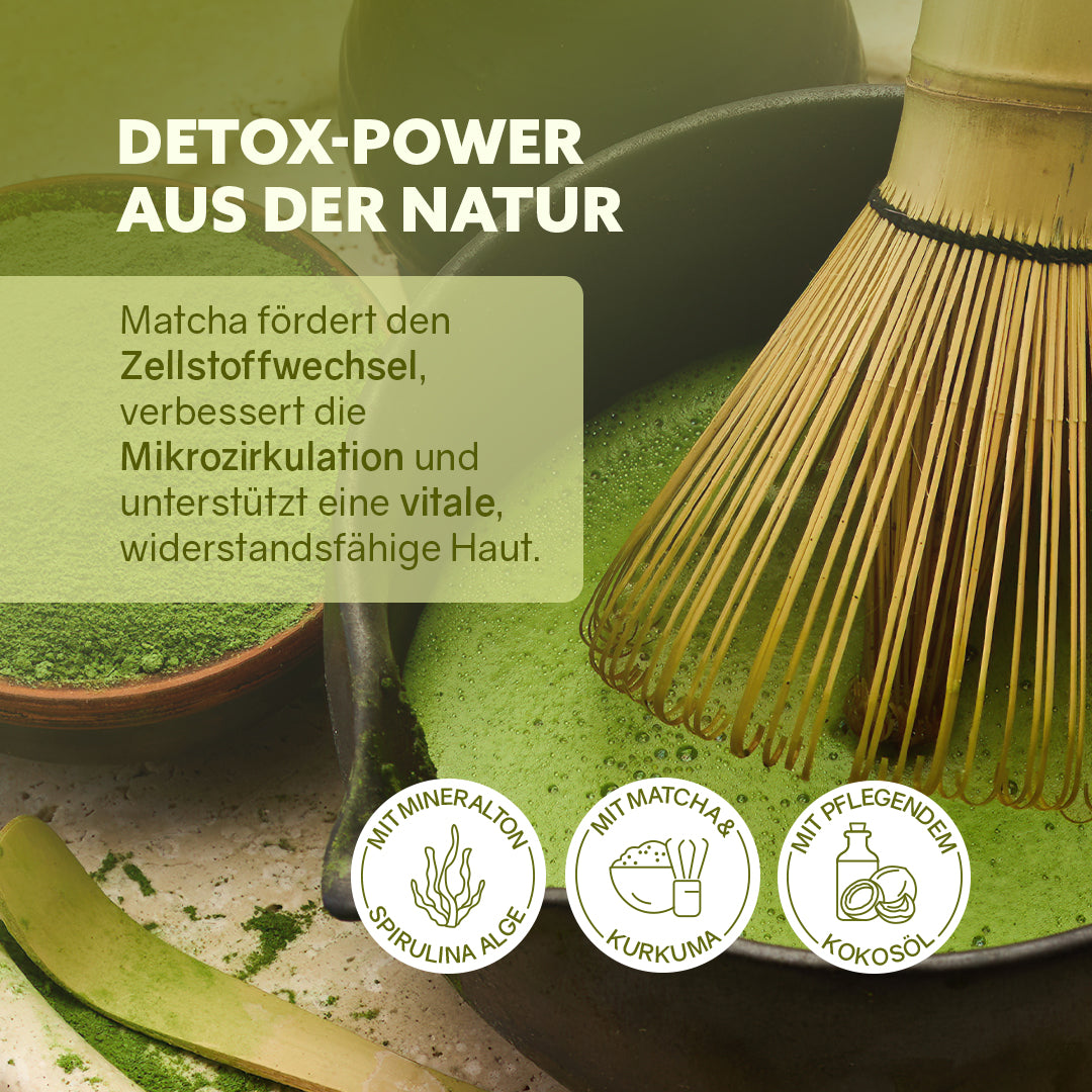 Dusch-Fluff Detox Matcha – puremetics – Zweiblatt 3