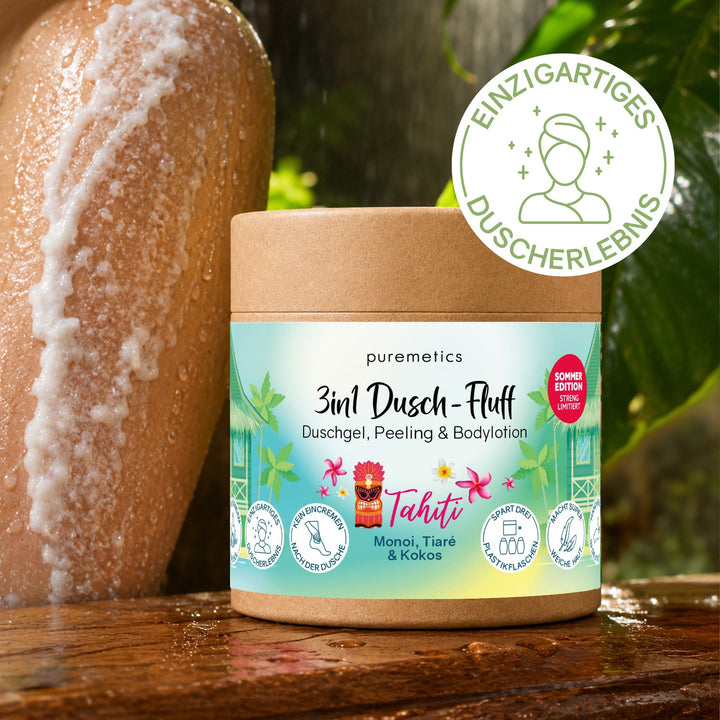 Dusch-Fluff Tahiti – puremetics – Zweiblatt 2