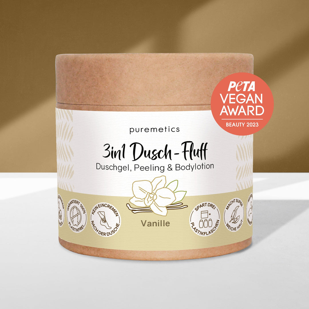 3in1 Dusch-Fluff Vanille von puremetics