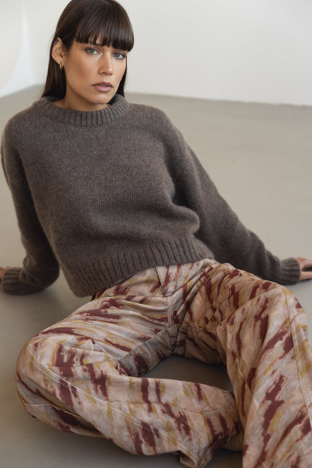 Ela Cordhose mit Print von Näz, Ansicht 2