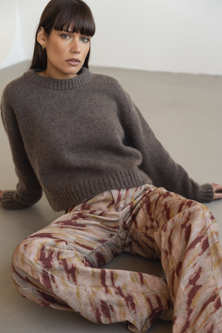 Ela Cordhose mit Print von Näz, Ansicht 2