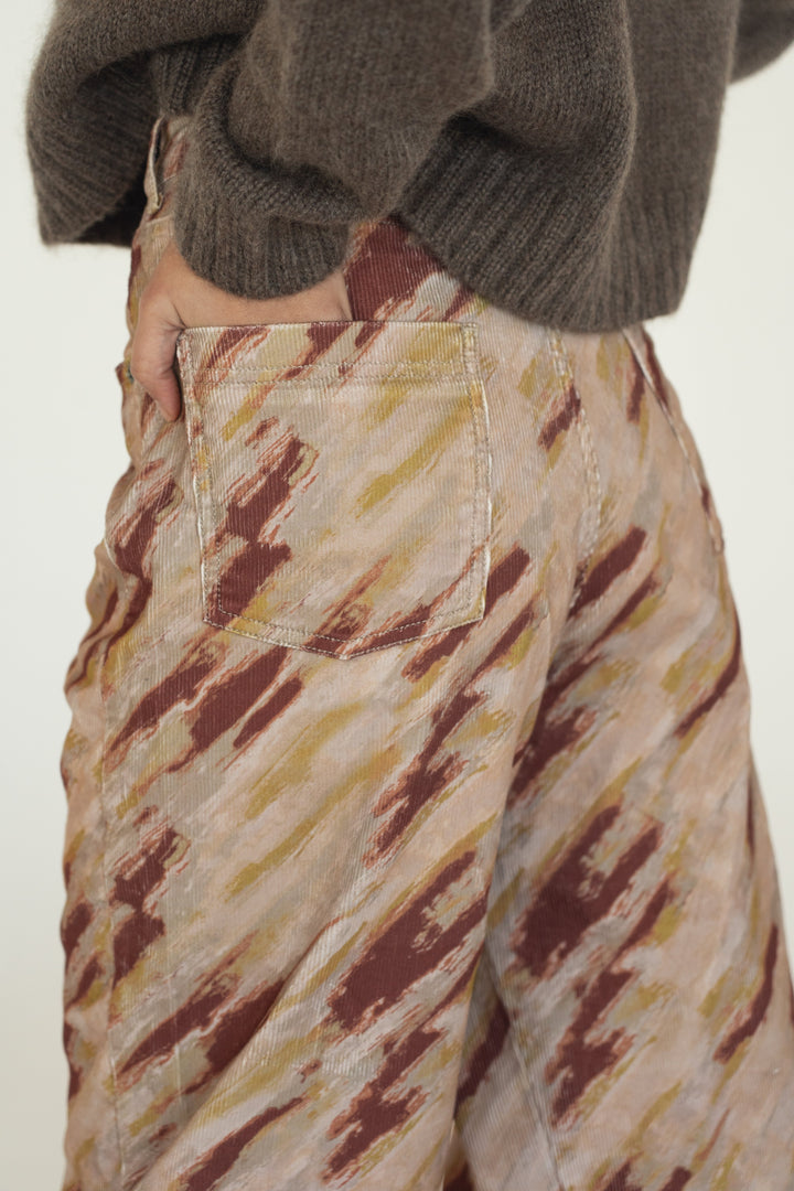 Ela Cordhose mit Print von Näz, Ansicht 3