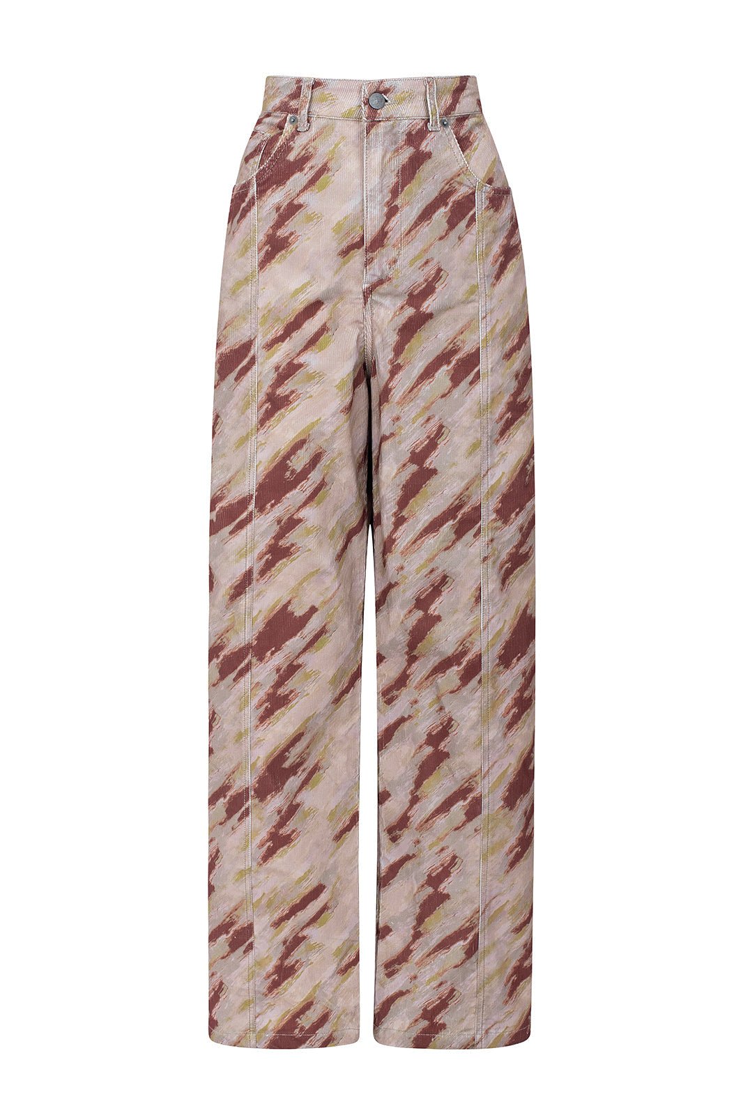 Ela Cordhose mit Print von Näz, Detail