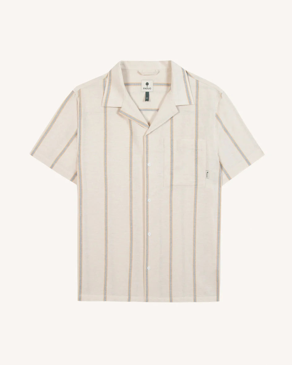 Hemd Paiolive Woven Stripes Ecru – Faguo – Zweiblatt 2