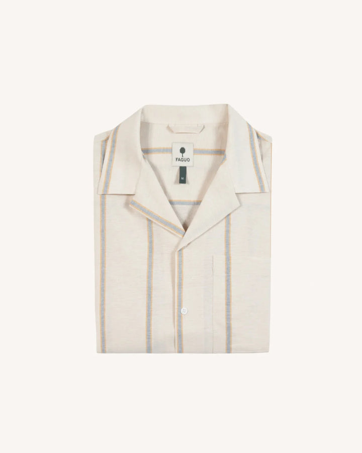 Hemd Paiolive Woven Stripes Ecru – Faguo – Zweiblatt 5