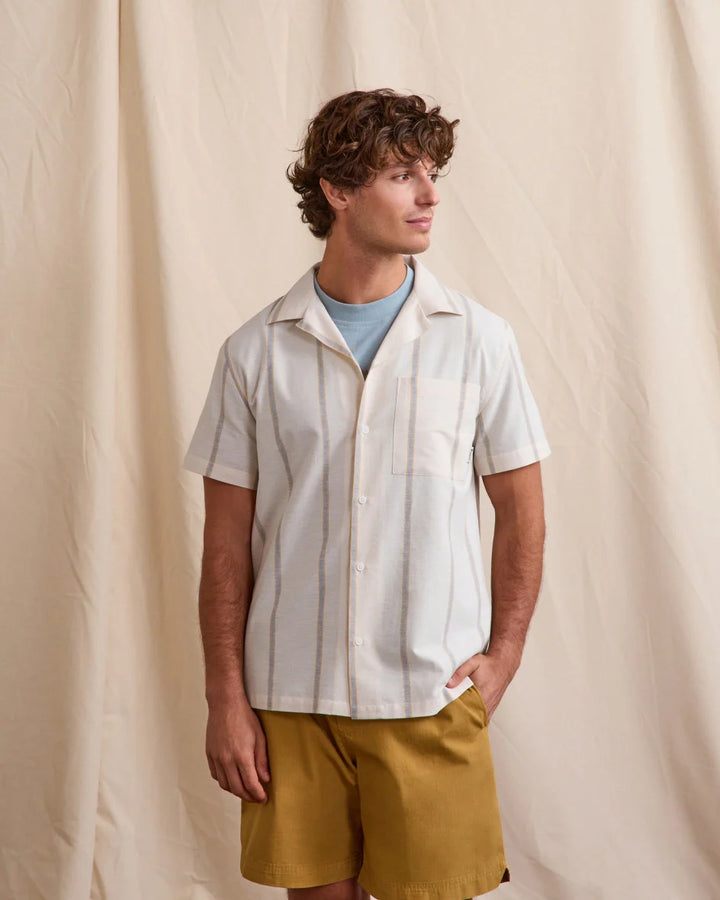 Hemd Paiolive Woven Stripes Ecru – Faguo – Zweiblatt
