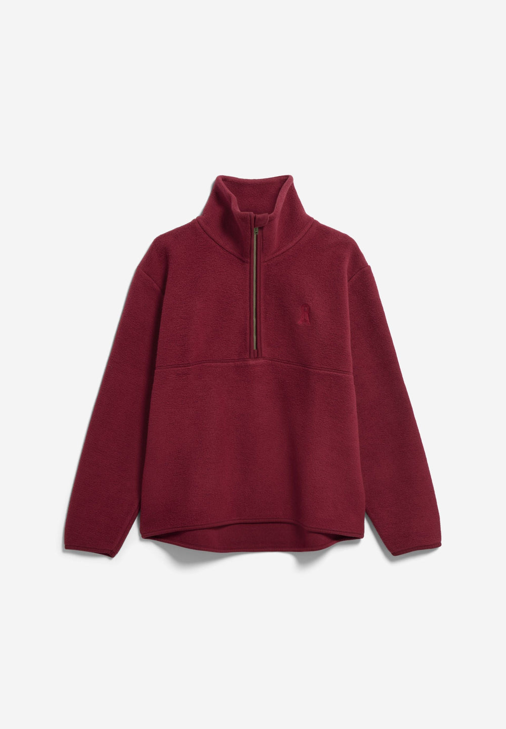 Fleece-Sweatshirt HAARLEENAA Velvet Red von Armedangels freigestellt
