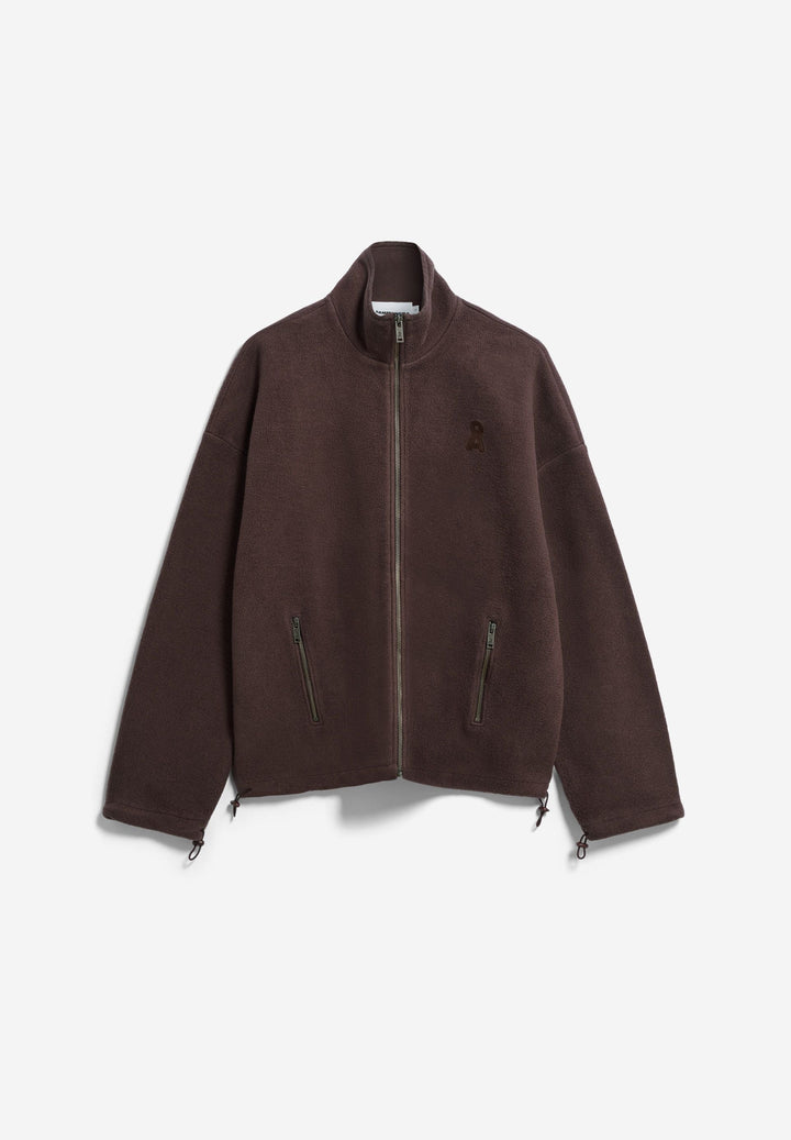 Fleecejacke Cotton Fleece Claystone von Armedangels freigestellt