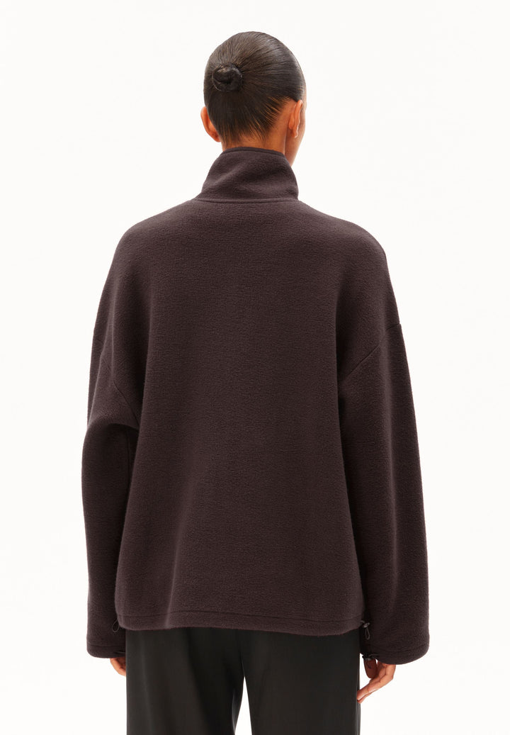 Fleecejacke Cotton Fleece Claystone von Armedangels Rückansicht