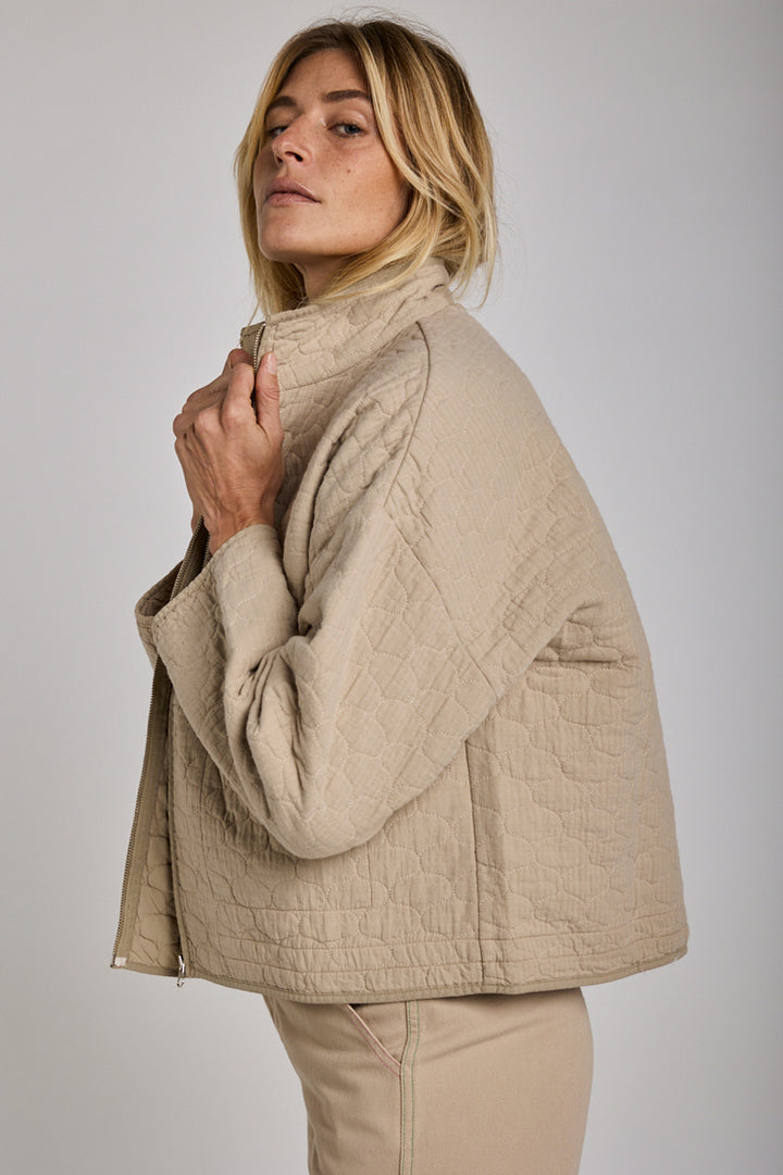 Jacke Veste Zippée Clarté Taupe von Graine 3