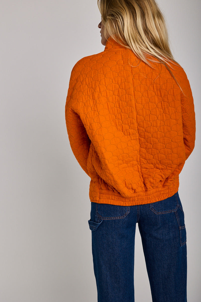 Jacke Veste Bouton Vivacite Orange von Graine 3