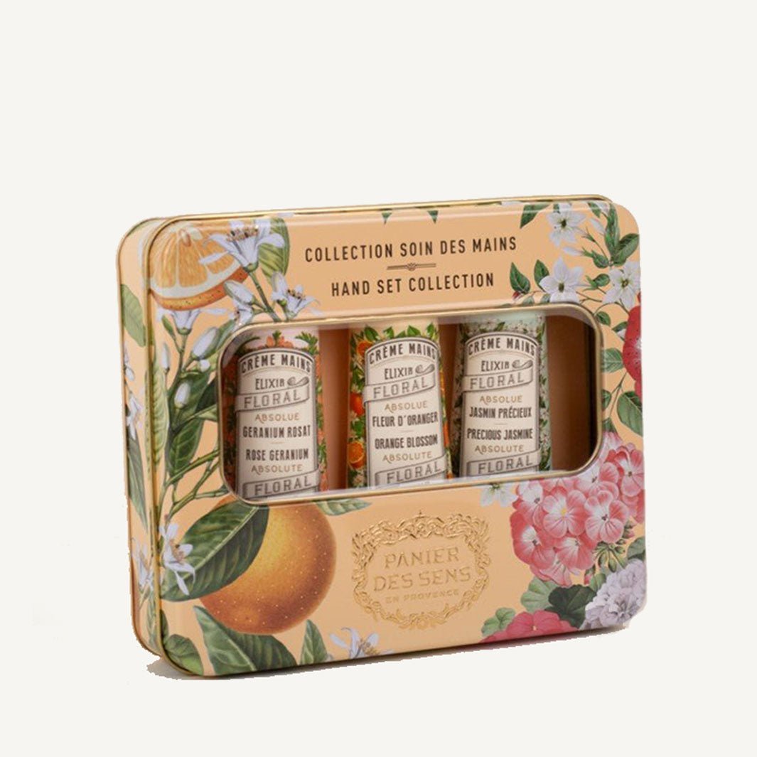 Handcreme-Set Orangenblüte, Geranie und Jasmin von Panier des Sens