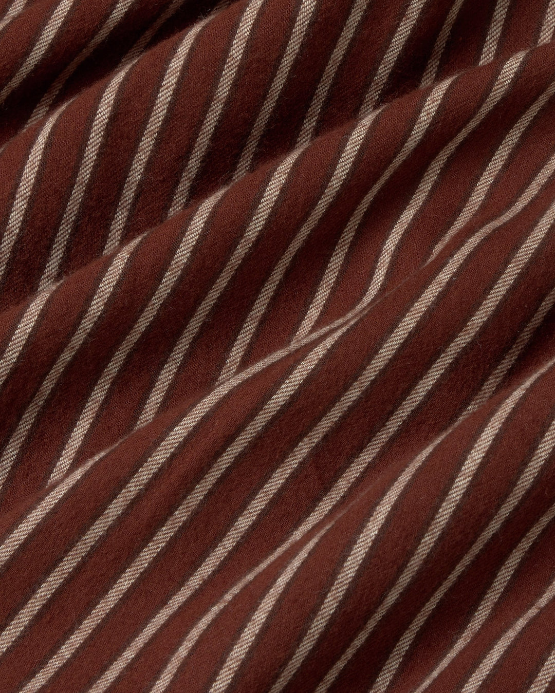 Hemd O'Hara Brushed Stripes von Thinking MU, Nahaufnahme Streifenstoff