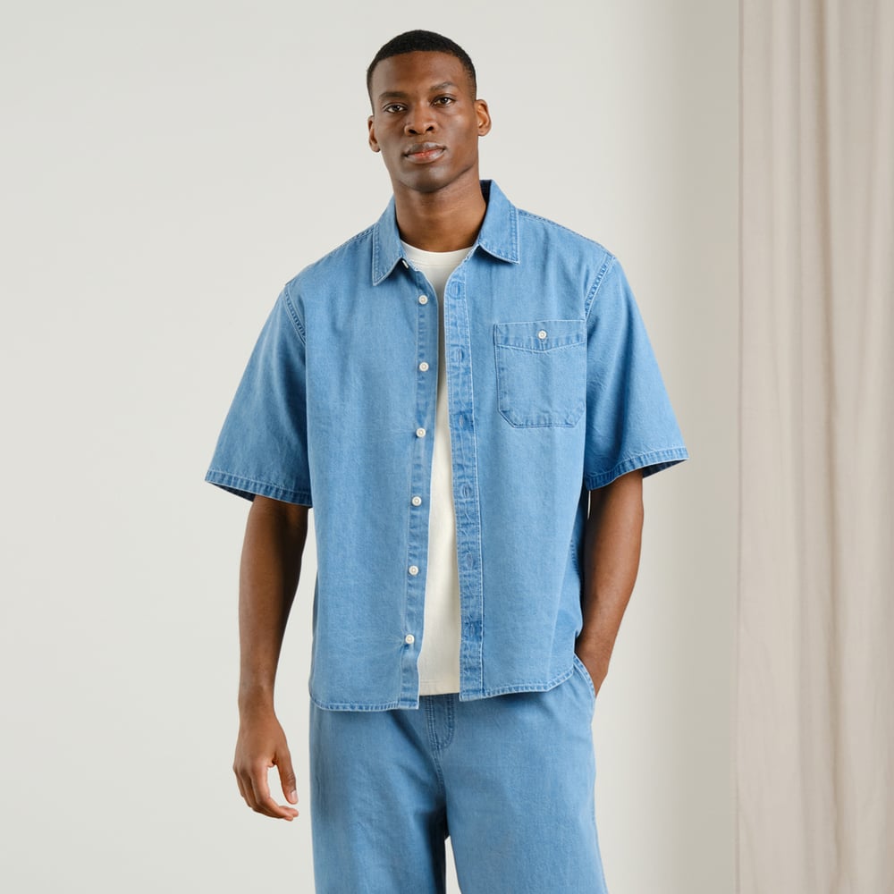 Hemd Skalhamn Denim Light Blue – Dedicated – Zweiblatt 1