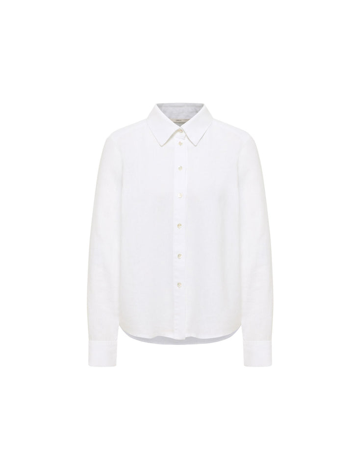 Hemdbluse aus Leinen GOTS White von Lanius