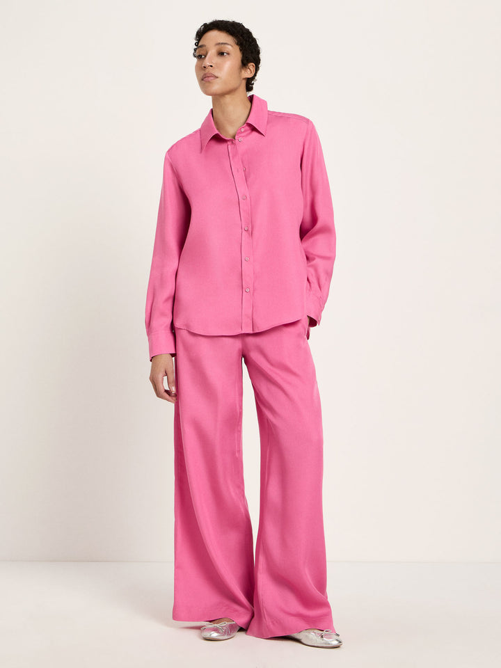 Hemdbluse aus Tencel Bright Orchid von Lanius