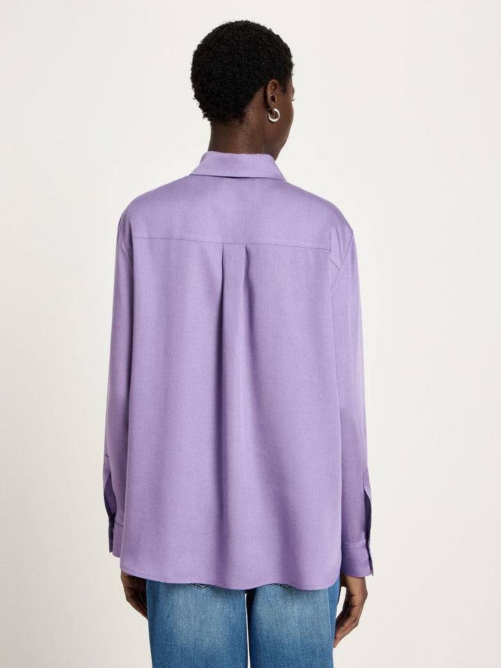 Hemdbluse aus Tencel Purple Haze von Lanius