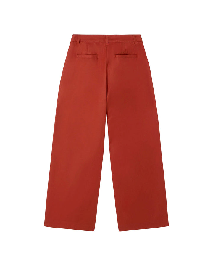 Thinking MU Hose Hemp Pat in Orange, Rückseite