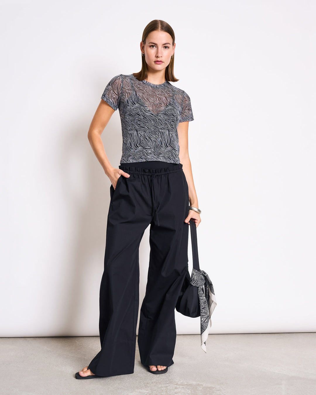 Hose Drawstring Wide Pants Kiva Black – JAN 'N JUNE – Zweiblatt 1