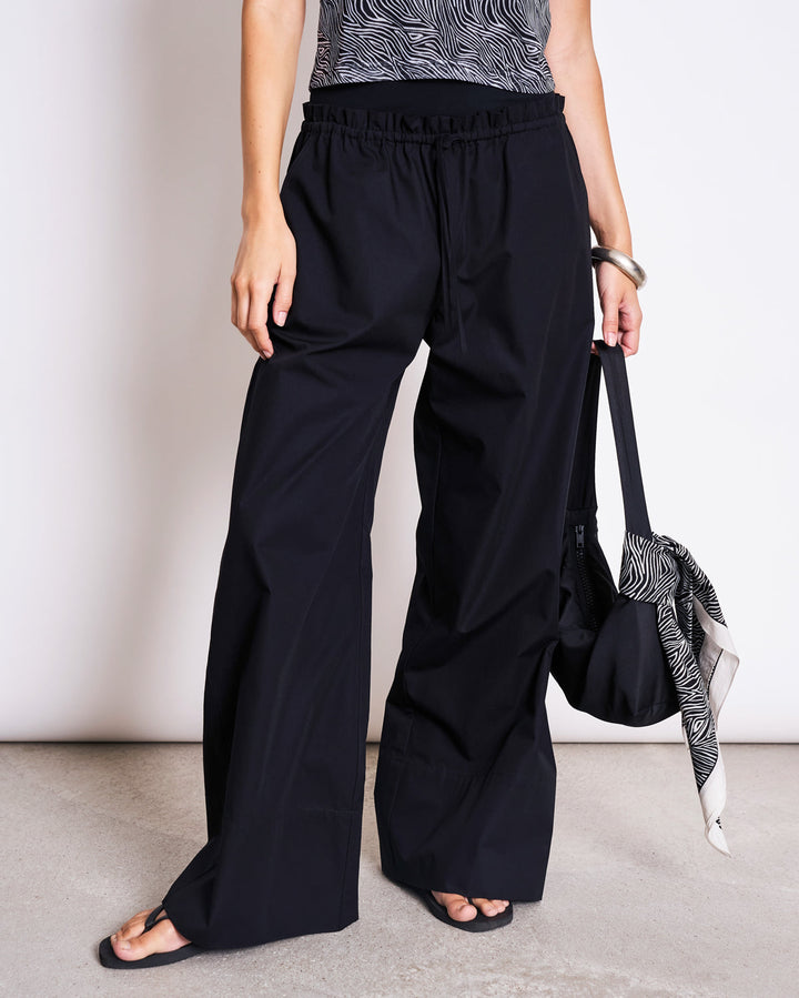 Hose Drawstring Wide Pants Kiva Black – JAN 'N JUNE – Zweiblatt 2