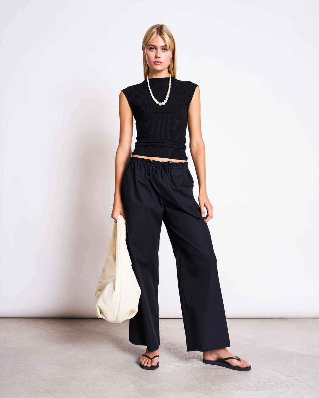 Hose Drawstring Wide Pants Kiva Black – JAN 'N JUNE – Zweiblatt 5