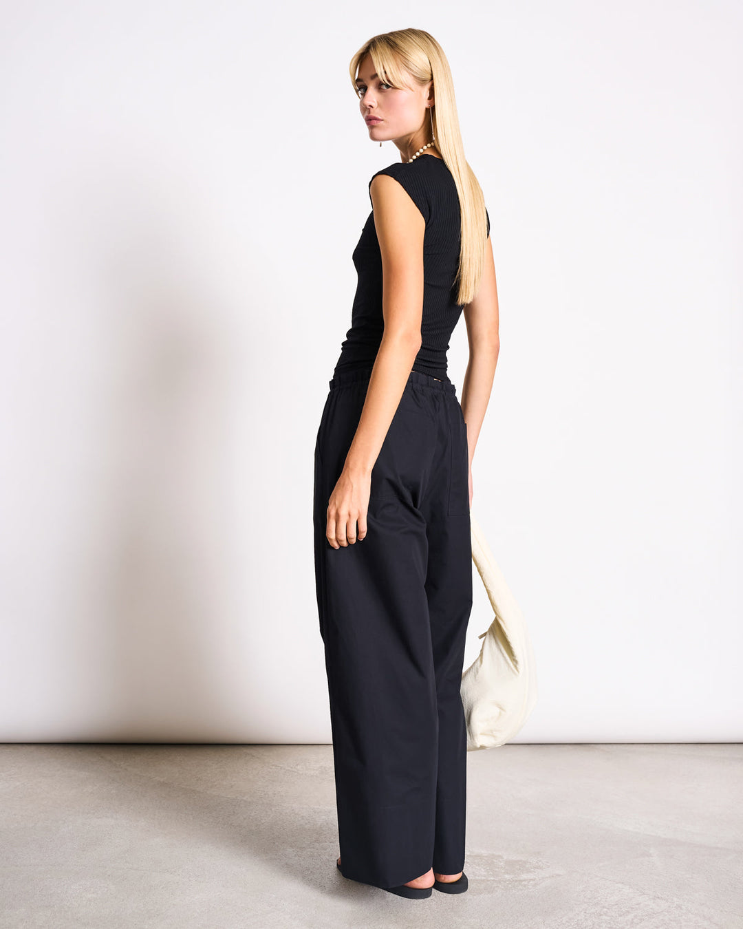 Hose Drawstring Wide Pants Kiva Black – JAN 'N JUNE – Zweiblatt 6