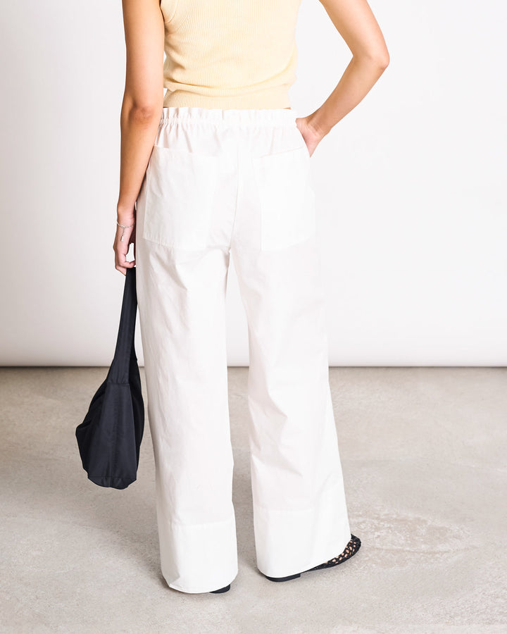 Hose Drawstring Wide Pants Kiva White – JAN 'N JUNE – Zweiblatt 4