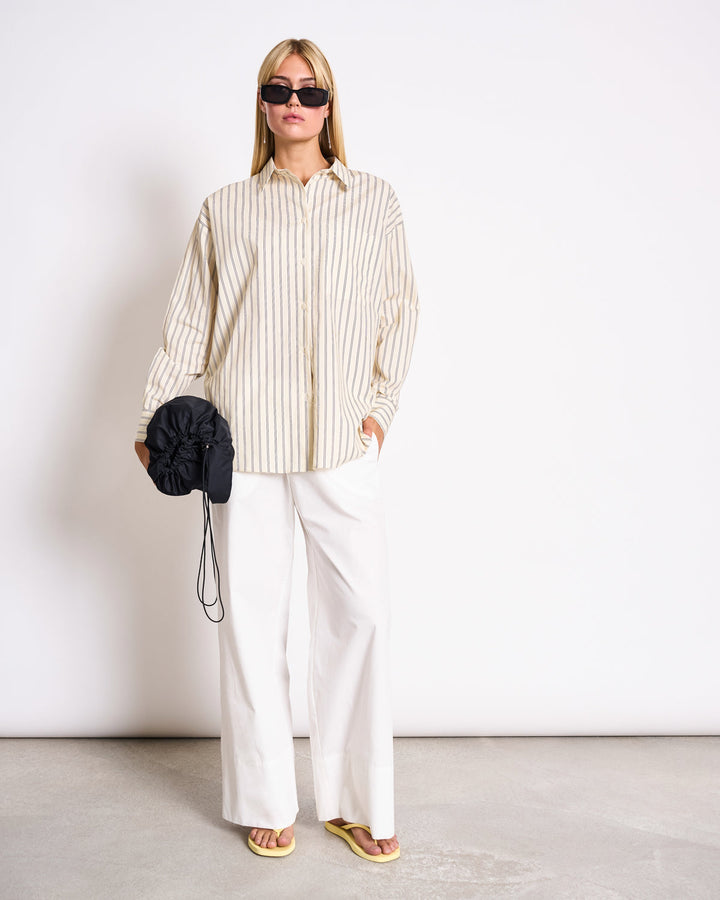 Hose Drawstring Wide Pants Kiva White – JAN 'N JUNE – Zweiblatt 6