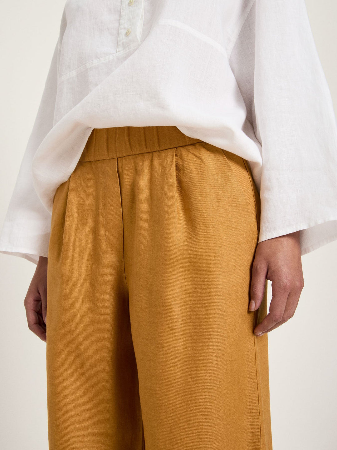 Hose GOTS mit weitem Bein Dark Honey – LANIUS – Zweiblatt 4