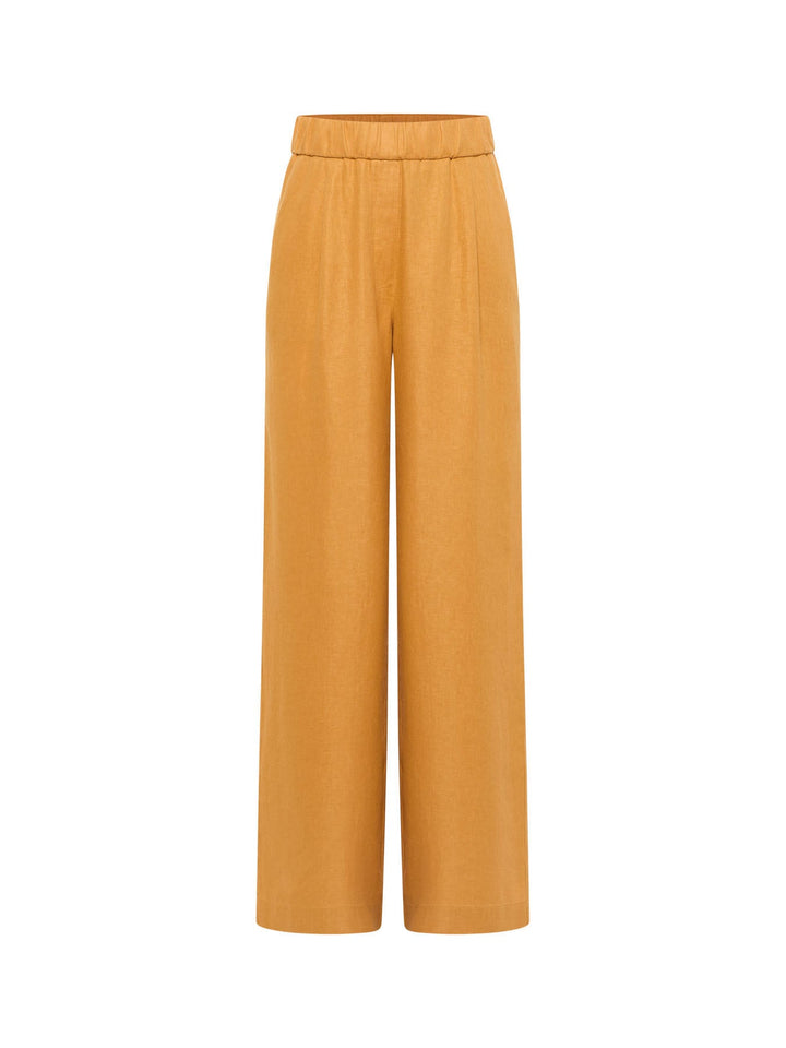 Hose GOTS mit weitem Bein Dark Honey – LANIUS – Zweiblatt 6