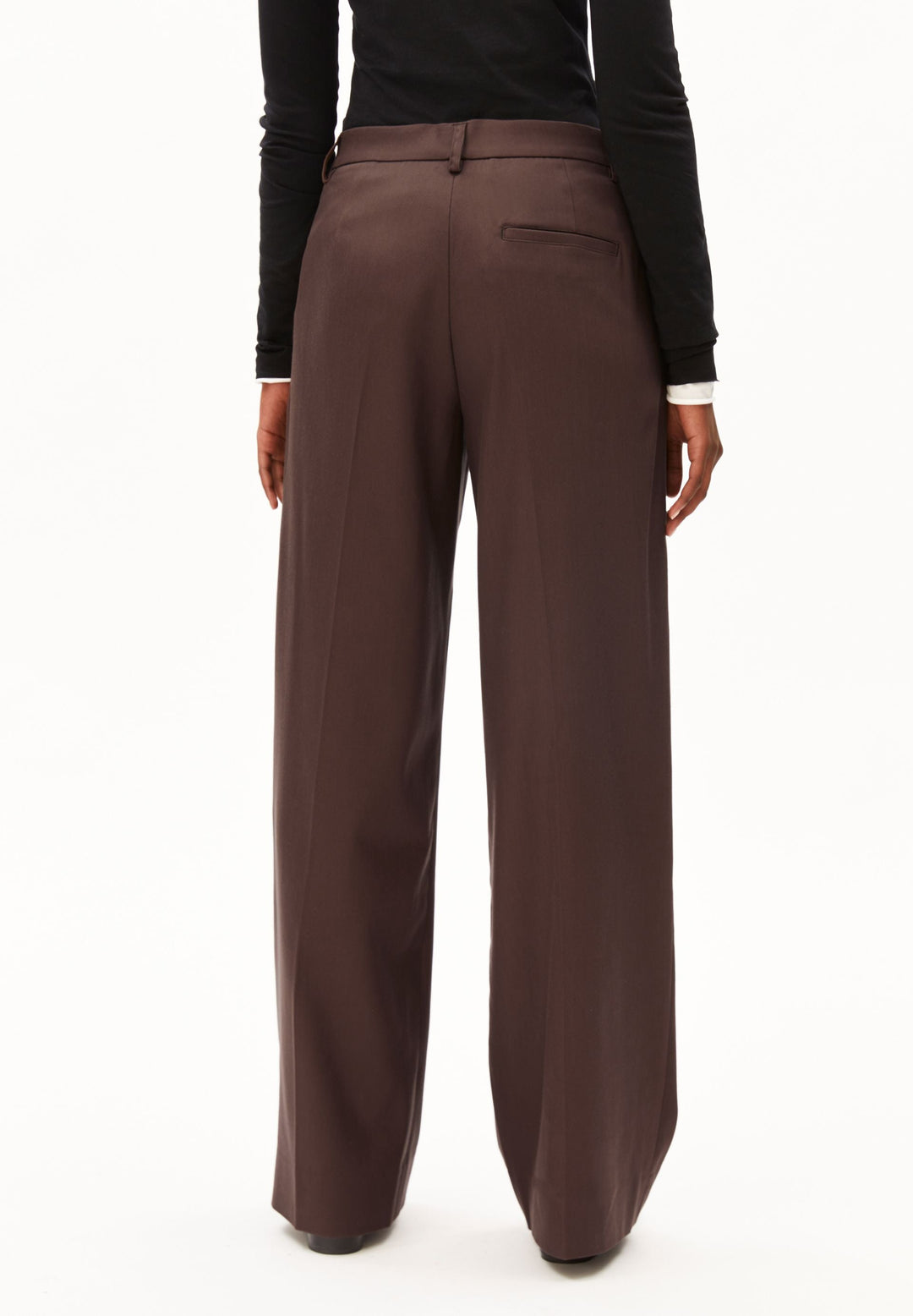 Hose LEANDRAA Wide Leg Claystone von Armedangels Rückansicht