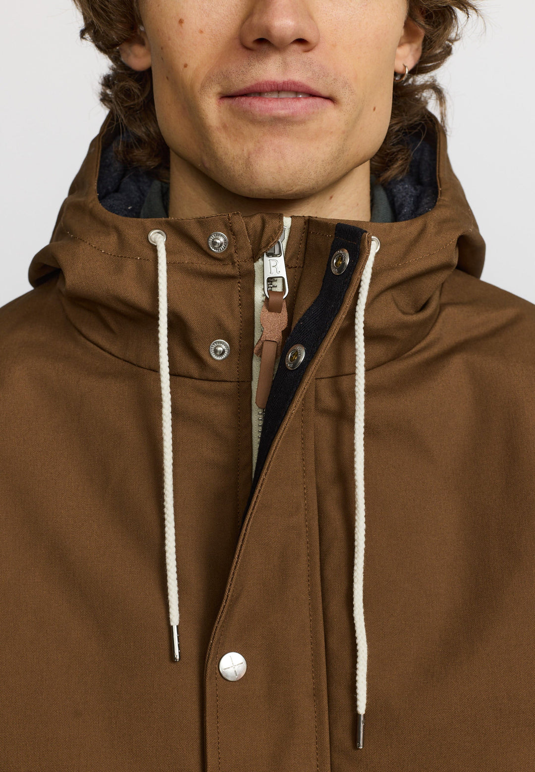 Jacke Hooded Jacket Lightbrown von Revolution – Ansicht 4