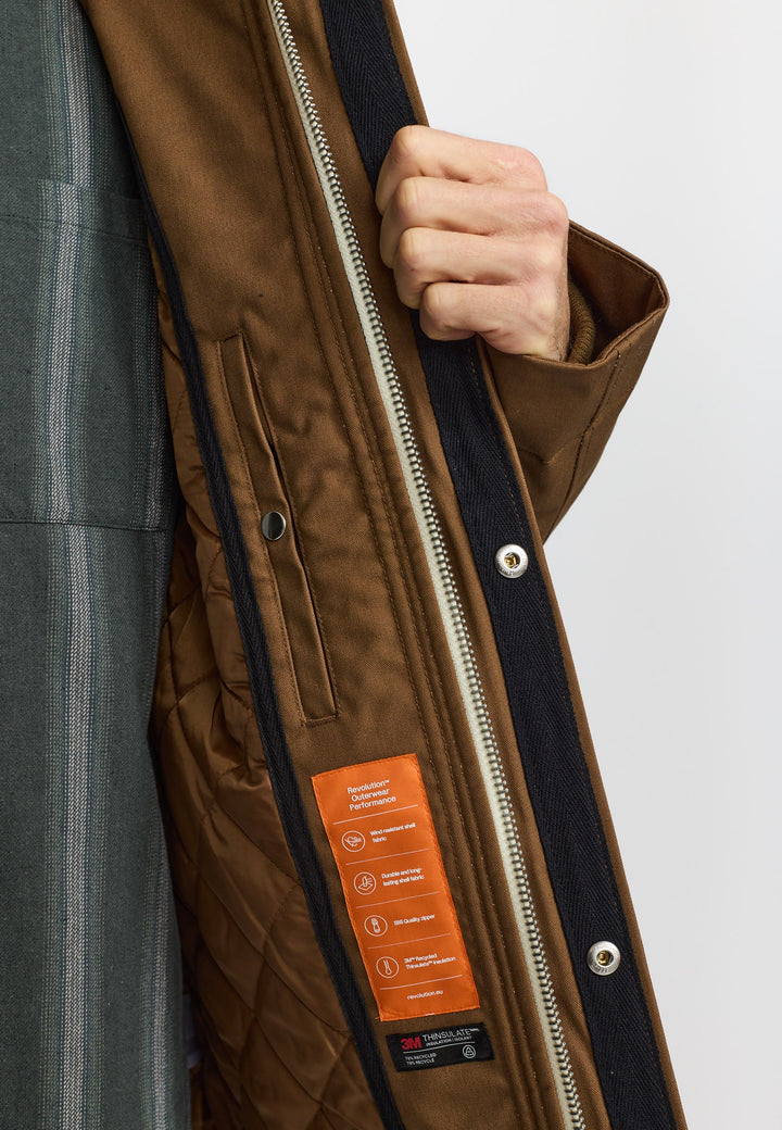 Jacke Hooded Jacket Lightbrown von Revolution – Ansicht 5