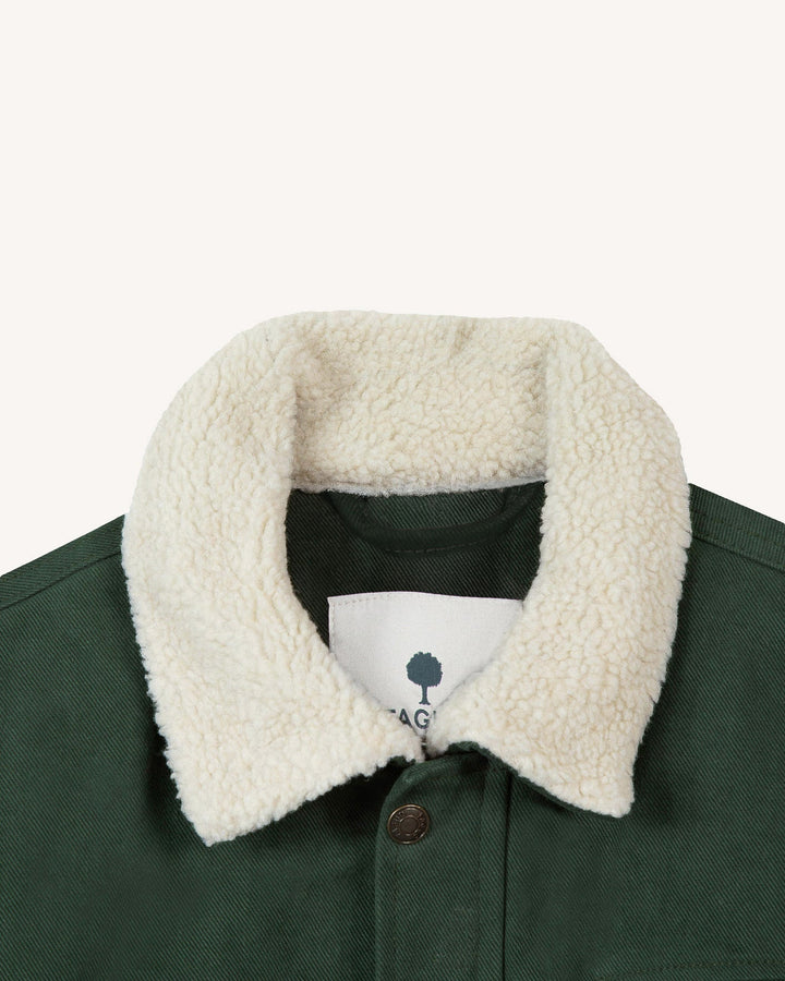 Bomberjacke Seillon Woven in Dunkelgrün von Faguo