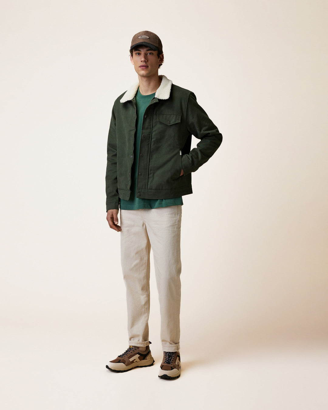Grüne Herrenjacke Seillon Woven von Faguo