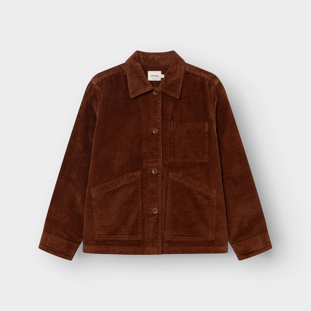 Jacket Stiby Corduroy Cappuccino Brown von Dedicated, Cordjacke Freisteller