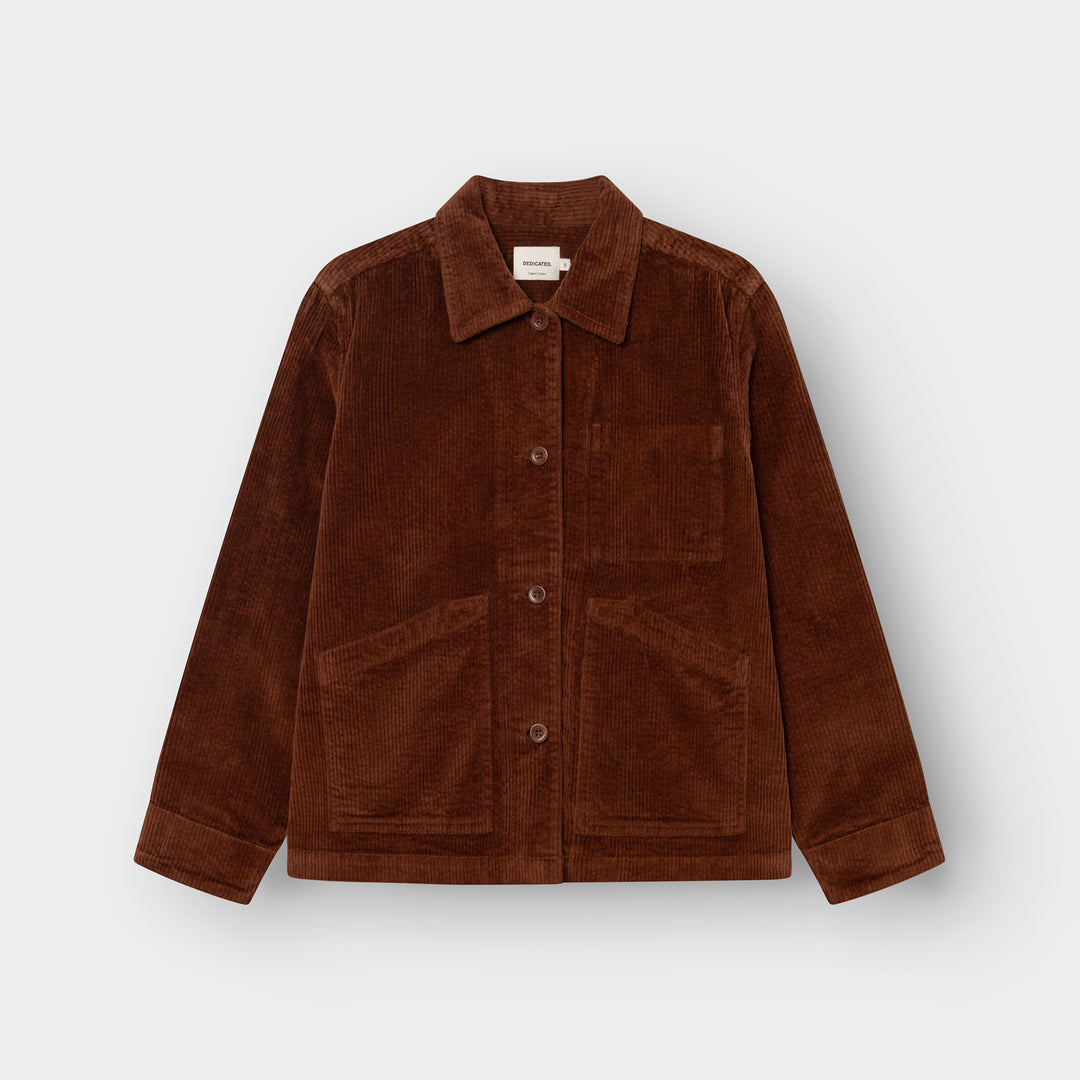 Jacket Stiby Corduroy Cappuccino Brown von Dedicated, Cordjacke Freisteller