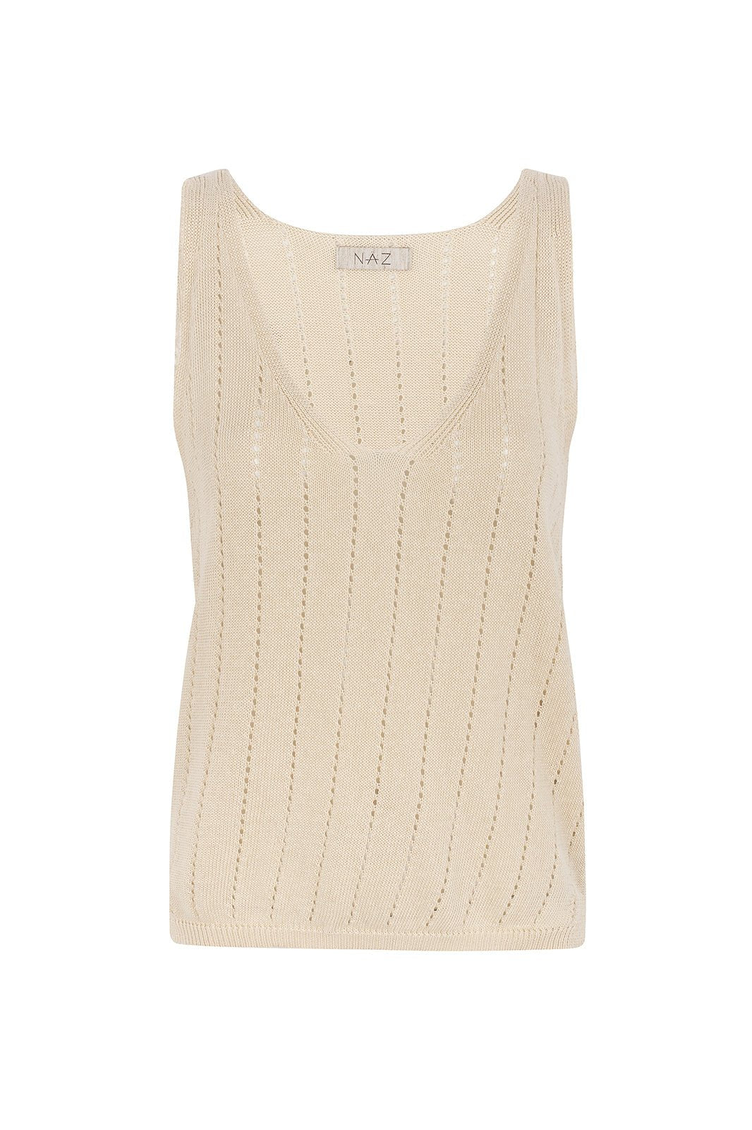 Jaya Linen Top Beige – NÄZ – Zweiblatt 3