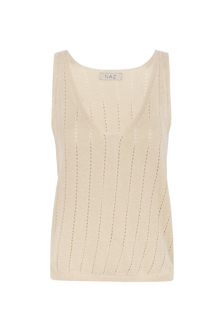 Jaya Linen Top Beige – NÄZ – Zweiblatt 3