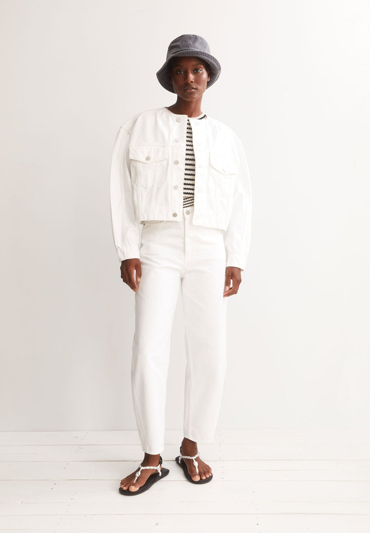 Jeans BAARLY HIGH WAIST BARREL White – ArmedAngels – Zweiblatt 4