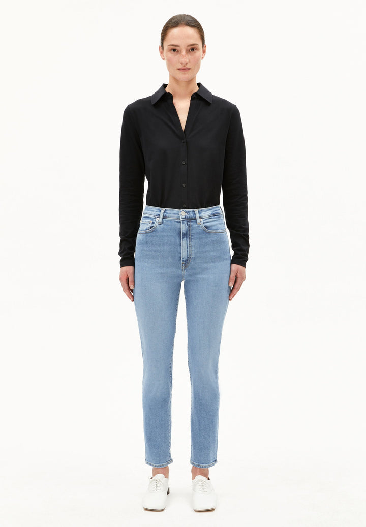 Jeans LEJAANI High Waist Slim Dove von Armedangels 5