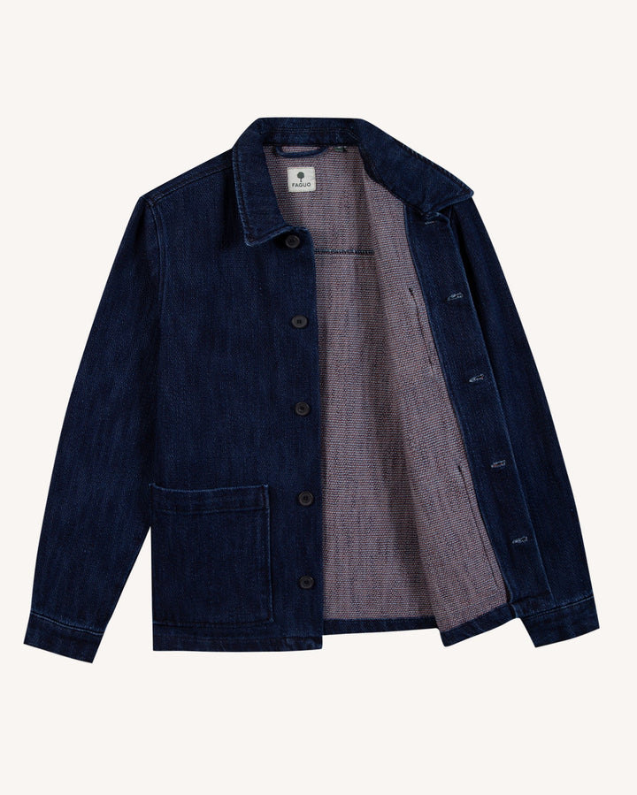 Jeansjacke Lorge Raw Denim von Faguo Detailansicht