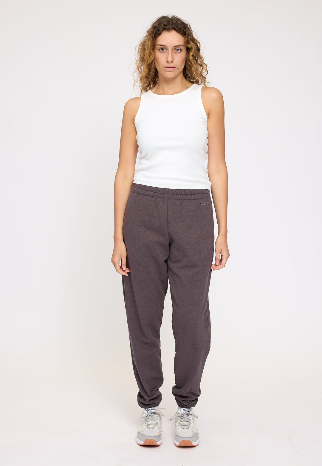 Jogginghose Soft Fabric Grey Brown von Mazine, Detailansicht