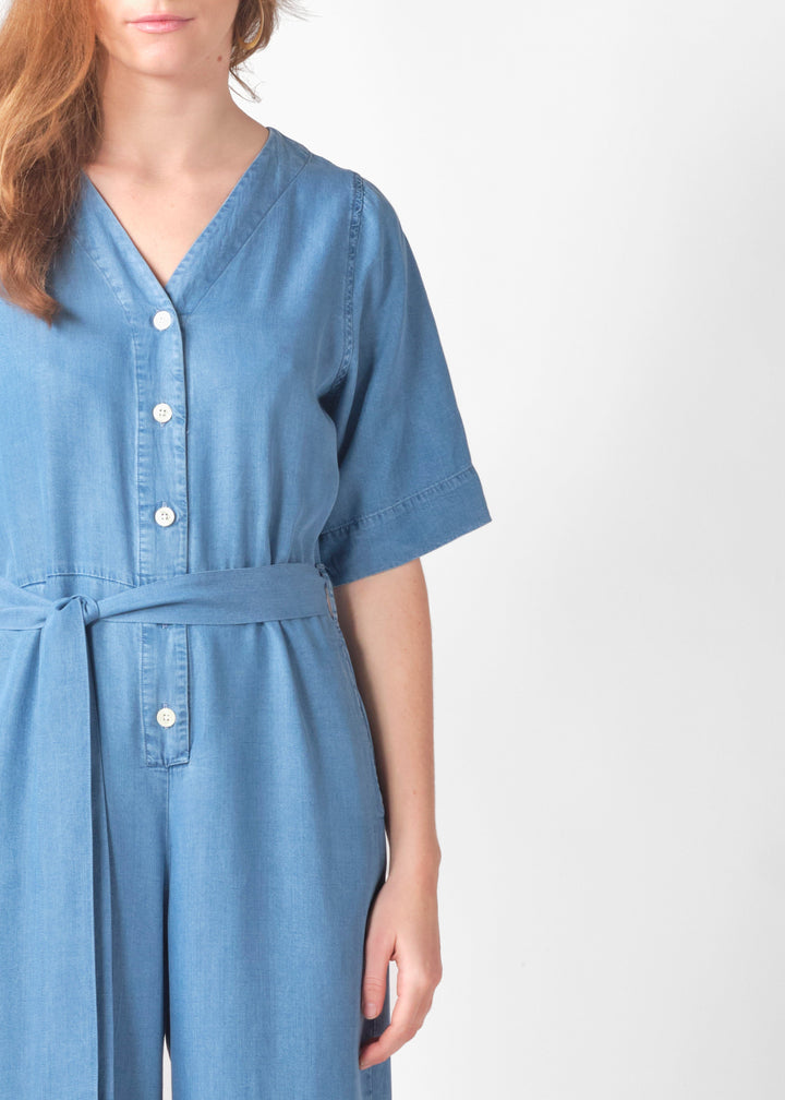Jumpsuit Marna Light Blue Chambray von Klitmøller Collective Ansicht 3