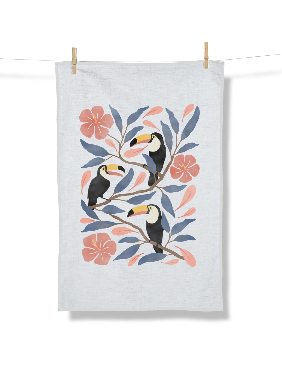 Küchentuch Tucan Flower – Greenbomb – Zweiblatt 1